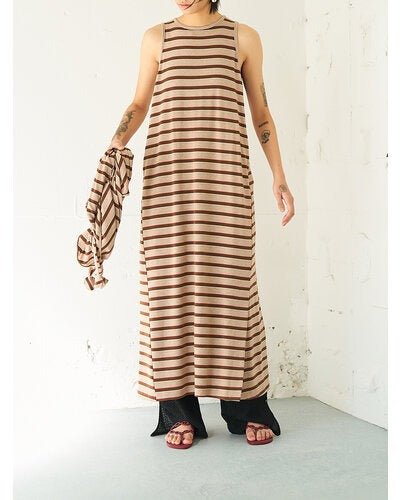 【YENN 2026 SUMMER COLLECTION】STRIPE JERSEY DRESS - Champdelarose
