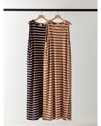 【YENN 2026 SUMMER COLLECTION】STRIPE JERSEY DRESS - Champdelarose