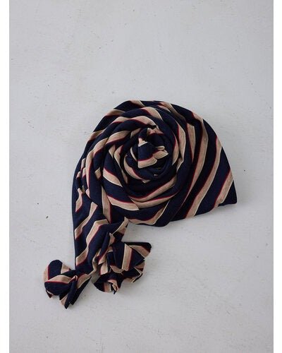 【YENN 2026 SUMMER COLLECTION】STRIPED JERSEY SCARF - Champdelarose