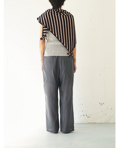 【YENN 2026 SUMMER COLLECTION】STRIPED JERSEY SCARF - Champdelarose