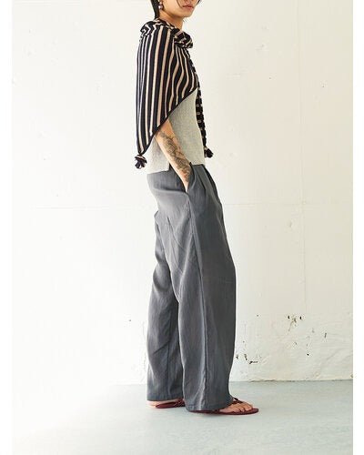 【YENN 2026 SUMMER COLLECTION】STRIPED JERSEY SCARF - Champdelarose