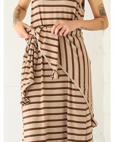 【YENN 2026 SUMMER COLLECTION】STRIPED JERSEY SCARF - Champdelarose