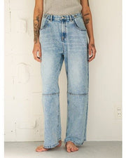 【YENN 2026 SUMMER COLLECTION】TUCK BELT DENIM PT - Champdelarose