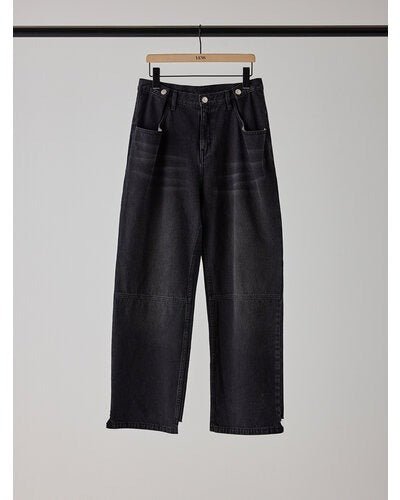 【YENN 2026 SUMMER COLLECTION】TUCK BELT DENIM PT - Champdelarose