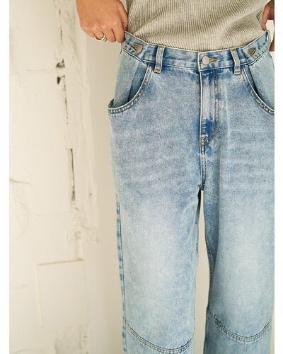 【YENN 2026 SUMMER COLLECTION】TUCK BELT DENIM PT - Champdelarose