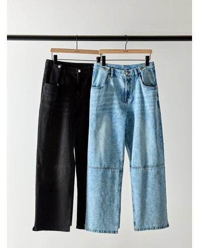 【YENN 2026 SUMMER COLLECTION】TUCK BELT DENIM PT - Champdelarose