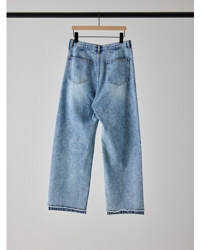 【YENN 2026 SUMMER COLLECTION】TUCK BELT DENIM PT - Champdelarose