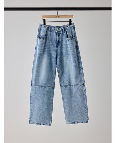 【YENN 2026 SUMMER COLLECTION】TUCK BELT DENIM PT - Champdelarose