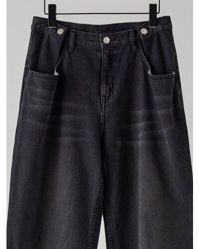 【YENN 2026 SUMMER COLLECTION】TUCK BELT DENIM PT - Champdelarose