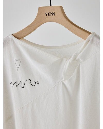 【YENN 2026 SUMMER COLLECTION】TWIST PRINT TEE - Champdelarose