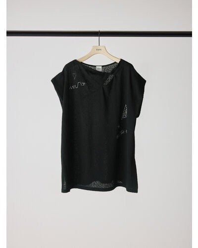 【YENN 2026 SUMMER COLLECTION】TWIST PRINT TEE - Champdelarose