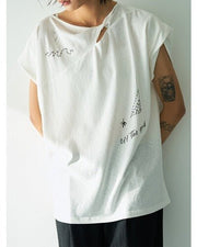 【YENN 2026 SUMMER COLLECTION】TWIST PRINT TEE - Champdelarose