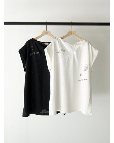 【YENN 2026 SUMMER COLLECTION】TWIST PRINT TEE - Champdelarose