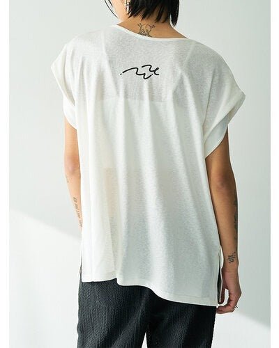 【YENN 2026 SUMMER COLLECTION】TWIST PRINT TEE - Champdelarose