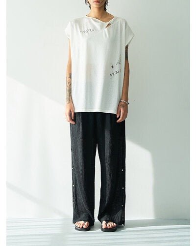 【YENN 2026 SUMMER COLLECTION】TWIST PRINT TEE - Champdelarose