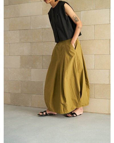 【YENN 2026 SUMMER COLLECTION】VOLUME CURVE SKIRT - Champdelarose