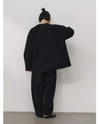 【YENN 26-27 WINTER/PRE-SPRING】 COZY TEXTURE PANTS - 11月中旬頃発送 - Champdelarose