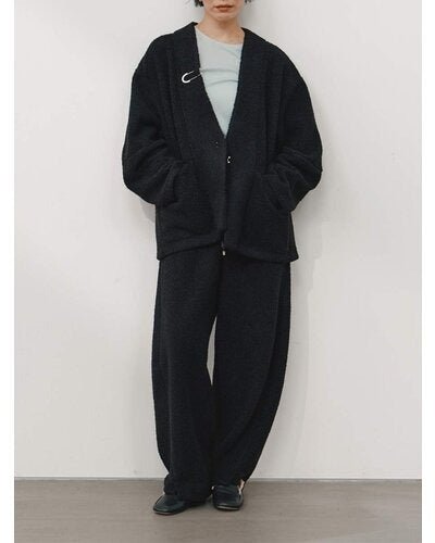 【YENN 26-27 WINTER/PRE-SPRING】 COZY TEXTURE PANTS - 11月中旬頃発送 - Champdelarose