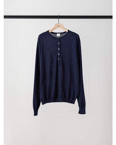 【YENN 26-27 WINTER/PRE-SPRING】16G DEEP HENRY KNIT - 1月中旬頃発送 - Champdelarose