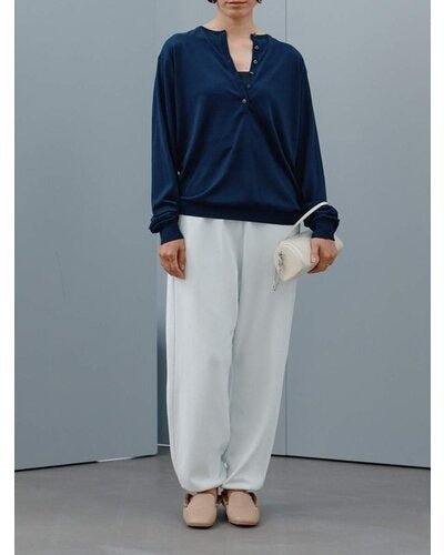 【YENN 26-27 WINTER/PRE-SPRING】16G DEEP HENRY KNIT - 1月中旬頃発送 - Champdelarose