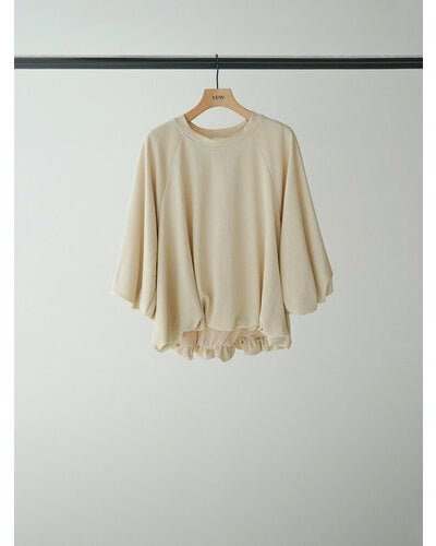 【YENN 26-27 WINTER/PRE-SPRING】AIRY BALLOON TEE - 1月中旬頃発送 - Champdelarose
