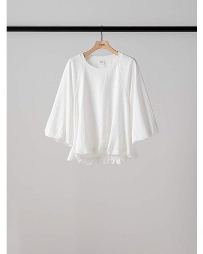【YENN 26-27 WINTER/PRE-SPRING】AIRY BALLOON TEE - 1月中旬頃発送 - Champdelarose