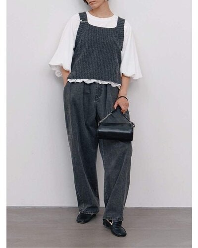 【YENN 26-27 WINTER/PRE-SPRING】AIRY BALLOON TEE - 1月中旬頃発送 - Champdelarose