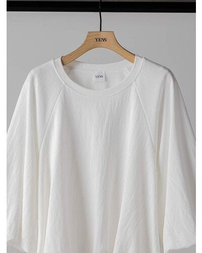 【YENN 26-27 WINTER/PRE-SPRING】AIRY BALLOON TEE - 1月中旬頃発送 - Champdelarose
