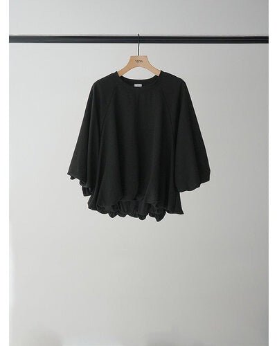 【YENN 26-27 WINTER/PRE-SPRING】AIRY BALLOON TEE - 1月中旬頃発送 - Champdelarose