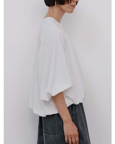 【YENN 26-27 WINTER/PRE-SPRING】AIRY BALLOON TEE - 1月中旬頃発送 - Champdelarose