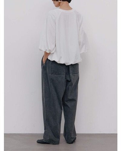 【YENN 26-27 WINTER/PRE-SPRING】AIRY BALLOON TEE - 1月中旬頃発送 - Champdelarose