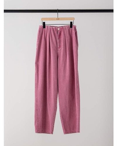 【YENN 26-27 WINTER/PRE-SPRING】BOX TUCK PEG PANT - 11月中旬頃発送 - Champdelarose
