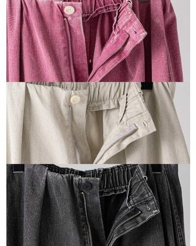 【YENN 26-27 WINTER/PRE-SPRING】BOX TUCK PEG PANT - 11月中旬頃発送 - Champdelarose