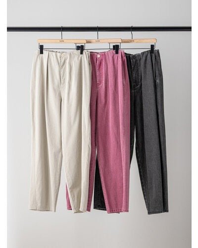 【YENN 26-27 WINTER/PRE-SPRING】BOX TUCK PEG PANT - 11月中旬頃発送 - Champdelarose