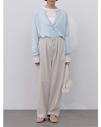 【YENN 26-27 WINTER/PRE-SPRING】BOX TUCK PEG PANT - 11月中旬頃発送 - Champdelarose