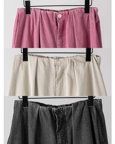【YENN 26-27 WINTER/PRE-SPRING】BOX TUCK PEG PANT - 11月中旬頃発送 - Champdelarose