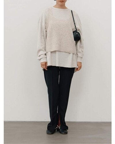 【YENN 26-27 WINTER/PRE-SPRING】CENTER PRESS SLIM PT - 11月中旬頃発送 - Champdelarose