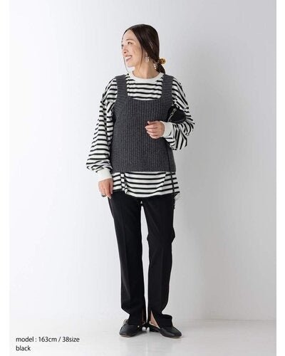 【YENN 26-27 WINTER/PRE-SPRING】CENTER PRESS SLIM PT - 11月中旬頃発送 - Champdelarose