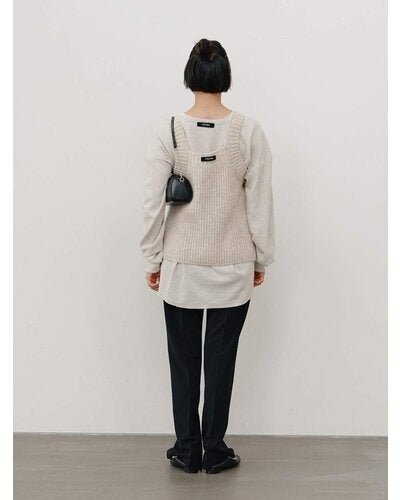 【YENN 26-27 WINTER/PRE-SPRING】CENTER PRESS SLIM PT - 11月中旬頃発送 - Champdelarose