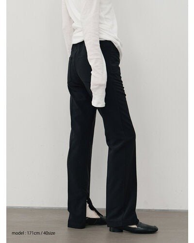 【YENN 26-27 WINTER/PRE-SPRING】CENTER PRESS SLIM PT - 11月中旬頃発送 - Champdelarose
