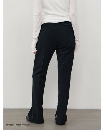 【YENN 26-27 WINTER/PRE-SPRING】CENTER PRESS SLIM PT - 11月中旬頃発送 - Champdelarose