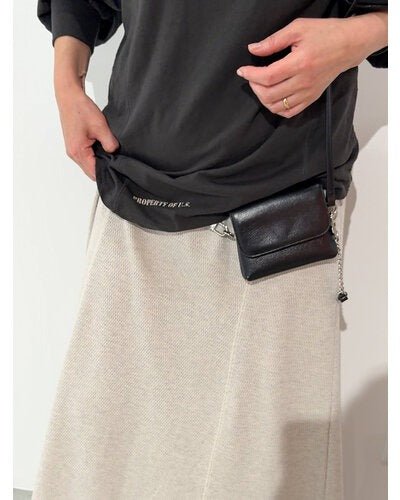 【YENN 26-27 WINTER/PRE-SPRING】CHAIN BELT POUCH - 11月中旬頃発送 - Champdelarose
