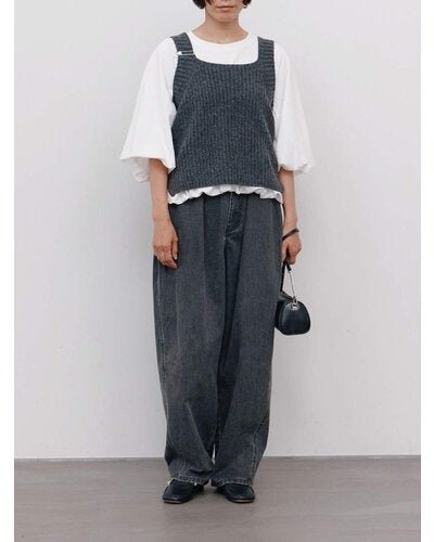 【YENN 26-27 WINTER/PRE-SPRING】CHUNKY KNIT VEST - 11月中旬頃発送 - Champdelarose