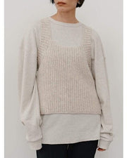【YENN 26-27 WINTER/PRE-SPRING】CHUNKY KNIT VEST - 11月中旬頃発送 - Champdelarose