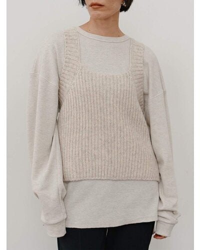 【YENN 26-27 WINTER/PRE-SPRING】CHUNKY KNIT VEST - 11月中旬頃発送 - Champdelarose