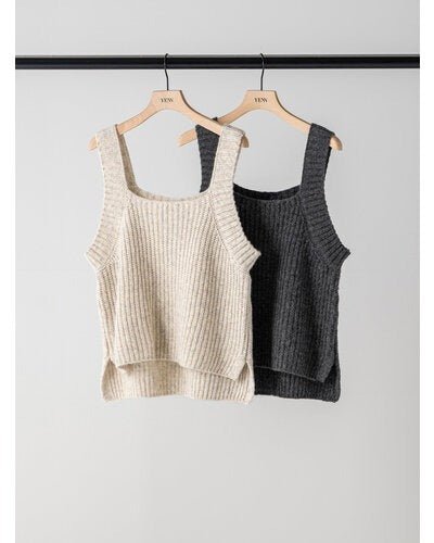 【YENN 26-27 WINTER/PRE-SPRING】CHUNKY KNIT VEST - 11月中旬頃発送 - Champdelarose