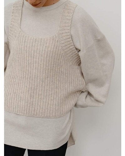【YENN 26-27 WINTER/PRE-SPRING】CHUNKY KNIT VEST - 11月中旬頃発送 - Champdelarose