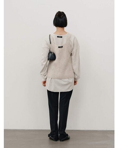 【YENN 26-27 WINTER/PRE-SPRING】CHUNKY KNIT VEST - 11月中旬頃発送 - Champdelarose