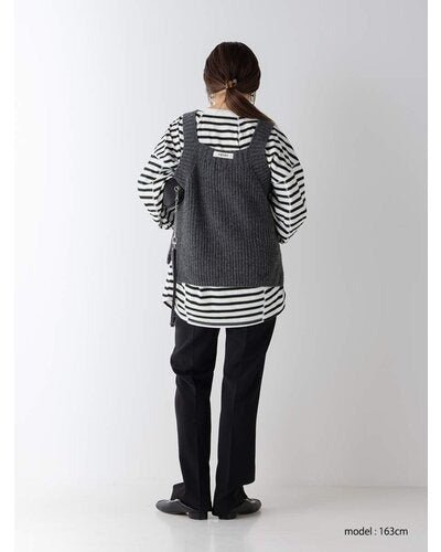 【YENN 26-27 WINTER/PRE-SPRING】CHUNKY KNIT VEST - 11月中旬頃発送 - Champdelarose