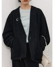 【YENN 26-27 WINTER/PRE-SPRING】COZY TEXTURE JACKET - 11月中旬頃発送 - Champdelarose